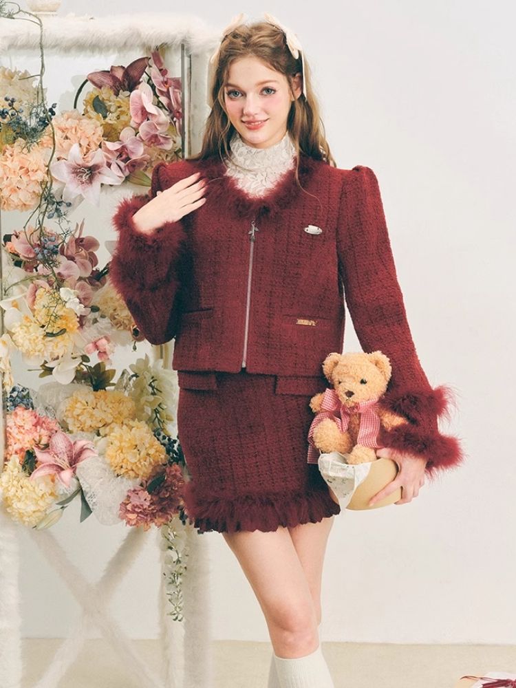 Chelsea Wool Little Fragrance Suit Dress【s0000004606】