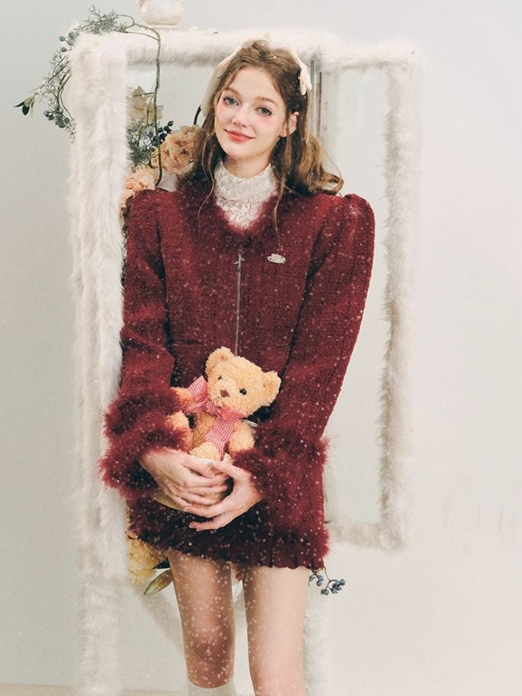 Chelsea Wool Little Fragrance Suit Dress【s0000004606】