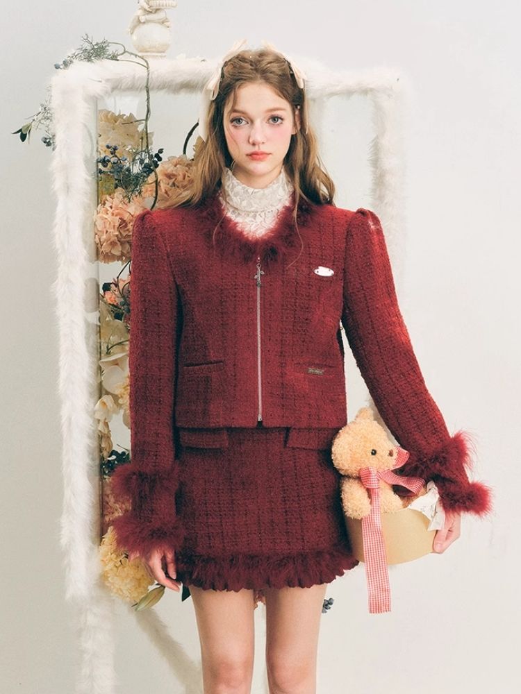 Chelsea Wool Little Fragrance Suit Dress【s0000004606】