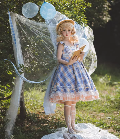 Miaoplus - Sweet Lolita Plaid JSK Multicolors Lucky Bag