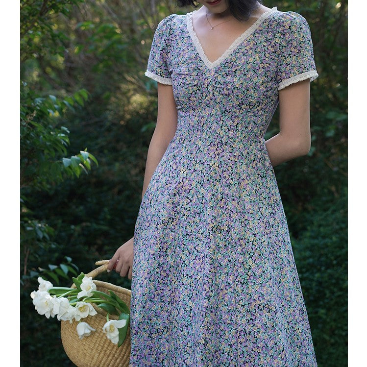 Floral vintage dress