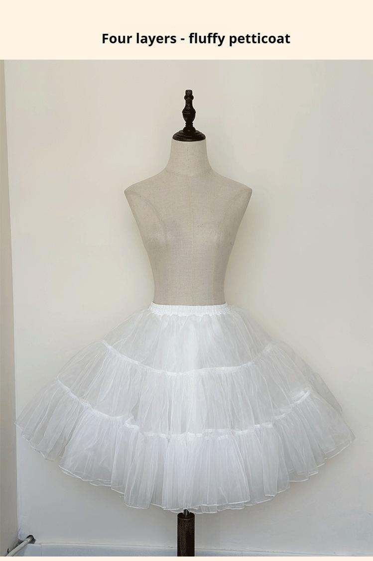 Niu Niu - Plus Size Lolita Petticoat with Daily or Fluffy Version