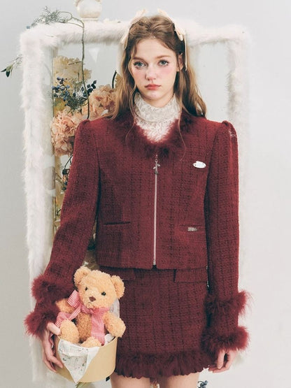 Chelsea Wool Little Fragrance Suit Dress【s0000004606】