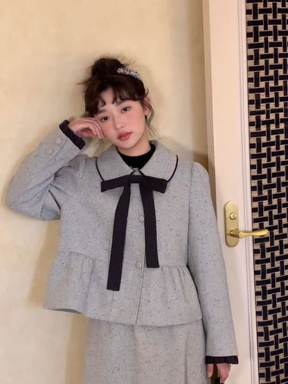 Small Lapel Double Breasted Suit【s0000005879】