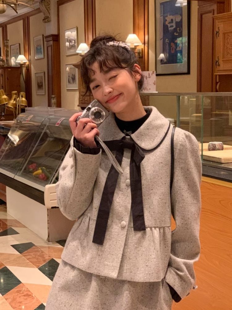 Small Lapel Double Breasted Suit【s0000005879】