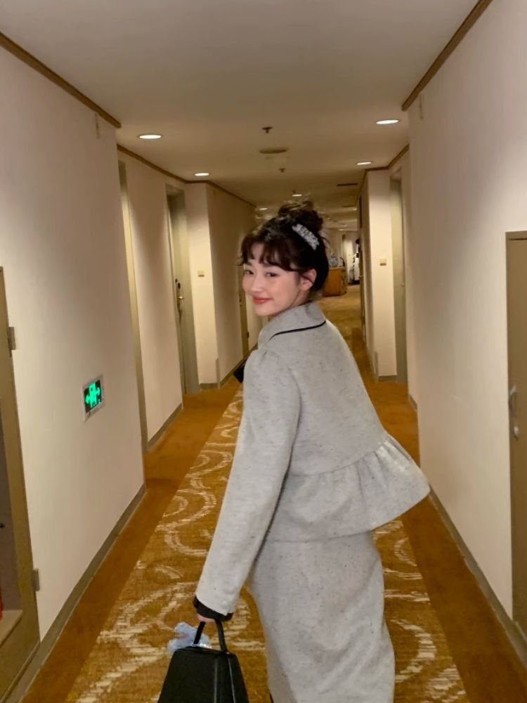 Small Lapel Double Breasted Suit【s0000005879】