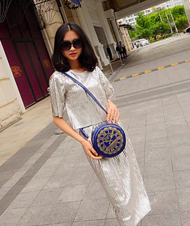 Kira - Alice Clock - Kawaii Lolita Shoulder Bag Round Lolita Crossbody Bag