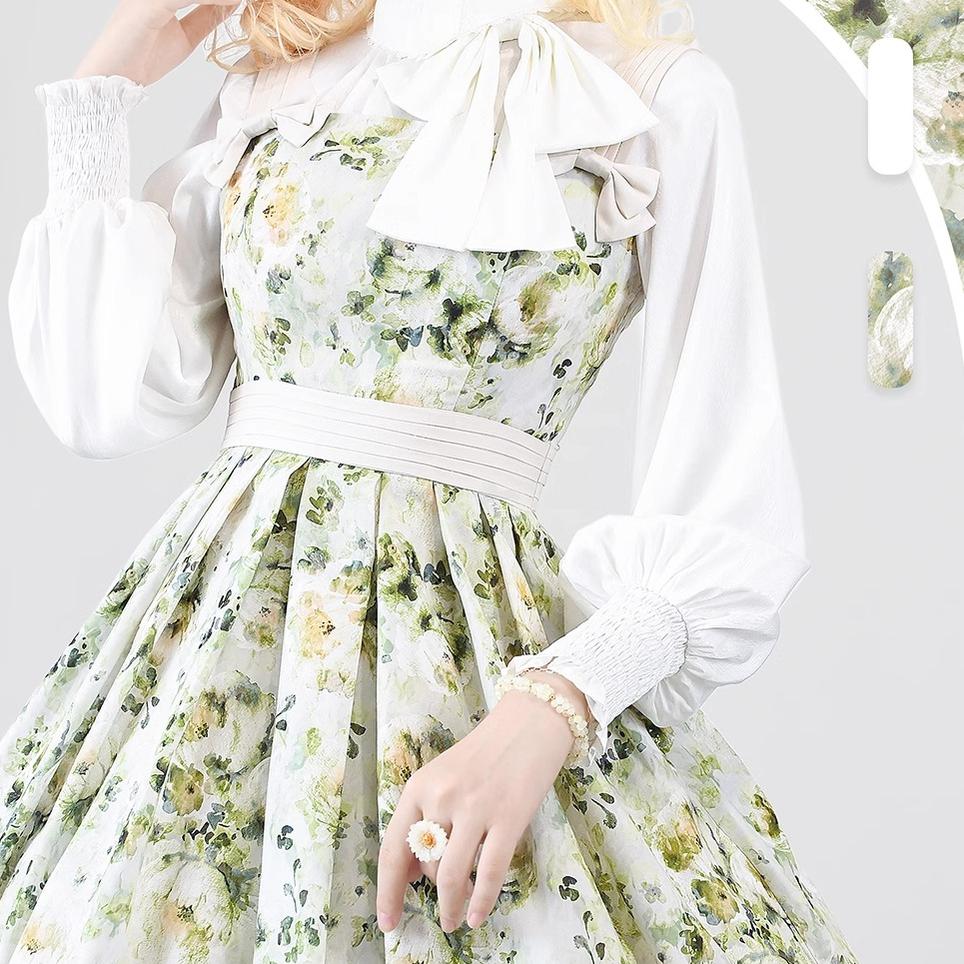 Forest Wardrobe - Forest Holiday - Elegant Lolita Foral Print JSK Dress Multicolors