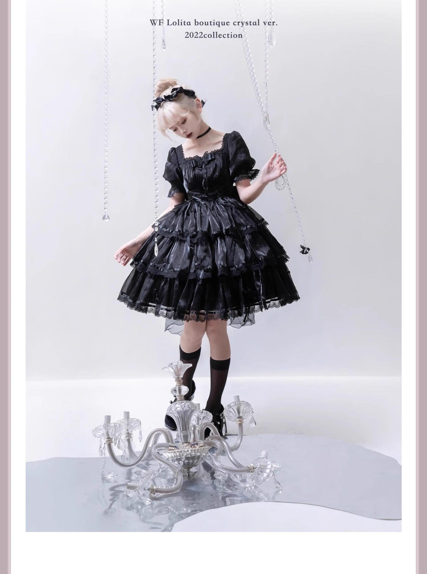 MEEKWIND - Miss Flora - Light Bridal Lolita Dress Gauze OP and JSK