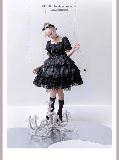 MEEKWIND - Miss Flora - Light Bridal Lolita Dress Gauze OP and JSK