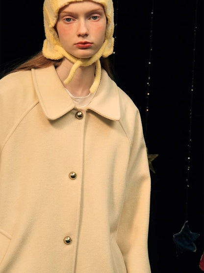 Round ball buckle simple classic Coat【s0000005939】