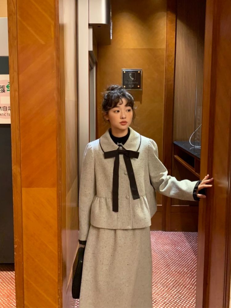 Small Lapel Double Breasted Suit【s0000005879】