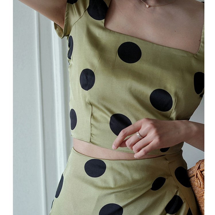 Duchess polka dot vintage skirt