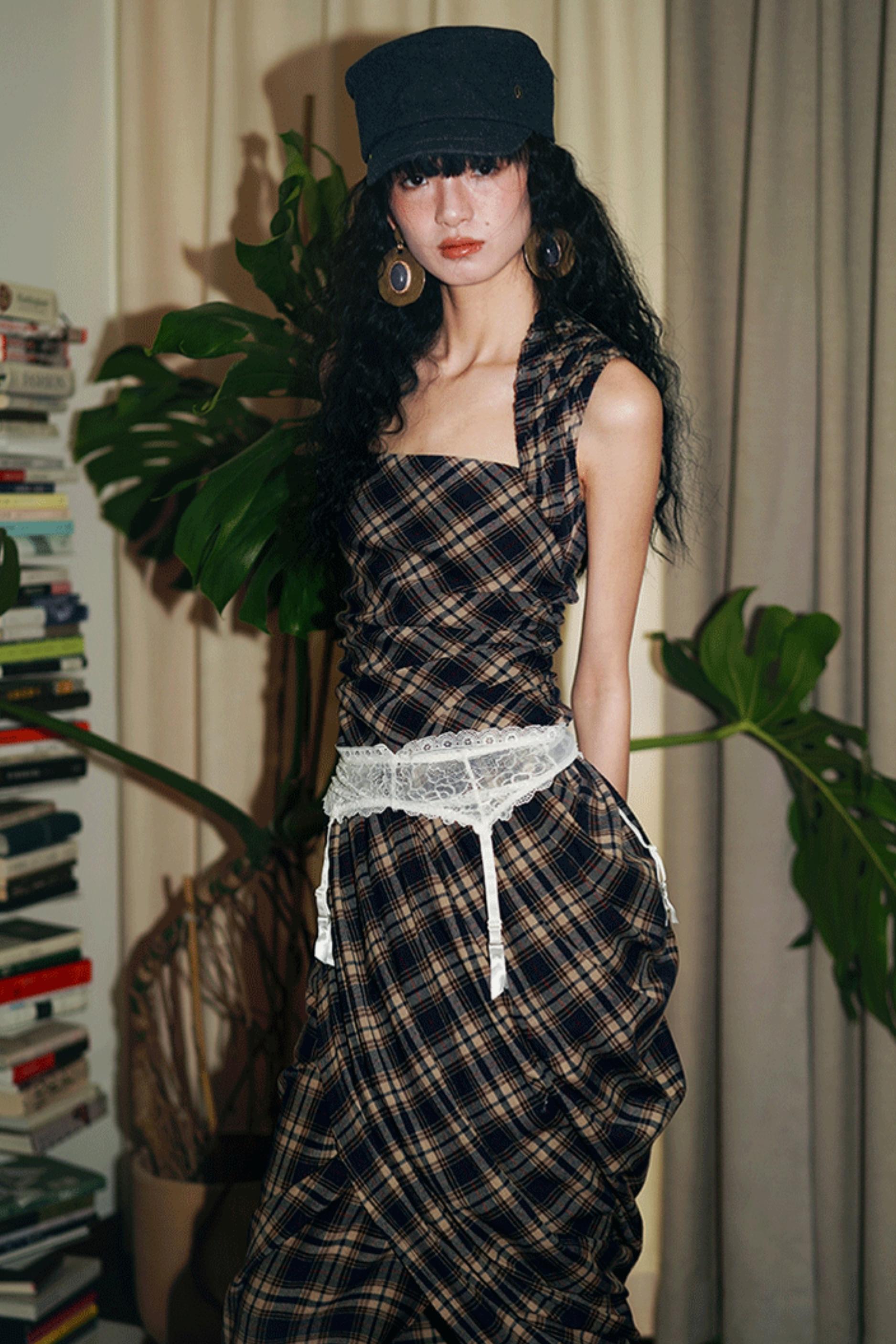 Floral Asymmetrical Crop Dress