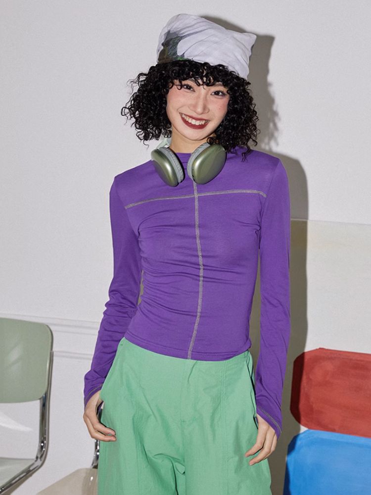 Stitching High Neck Inner T-Shirt【s0000007120】