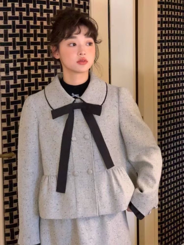 Small Lapel Double Breasted Suit【s0000005879】