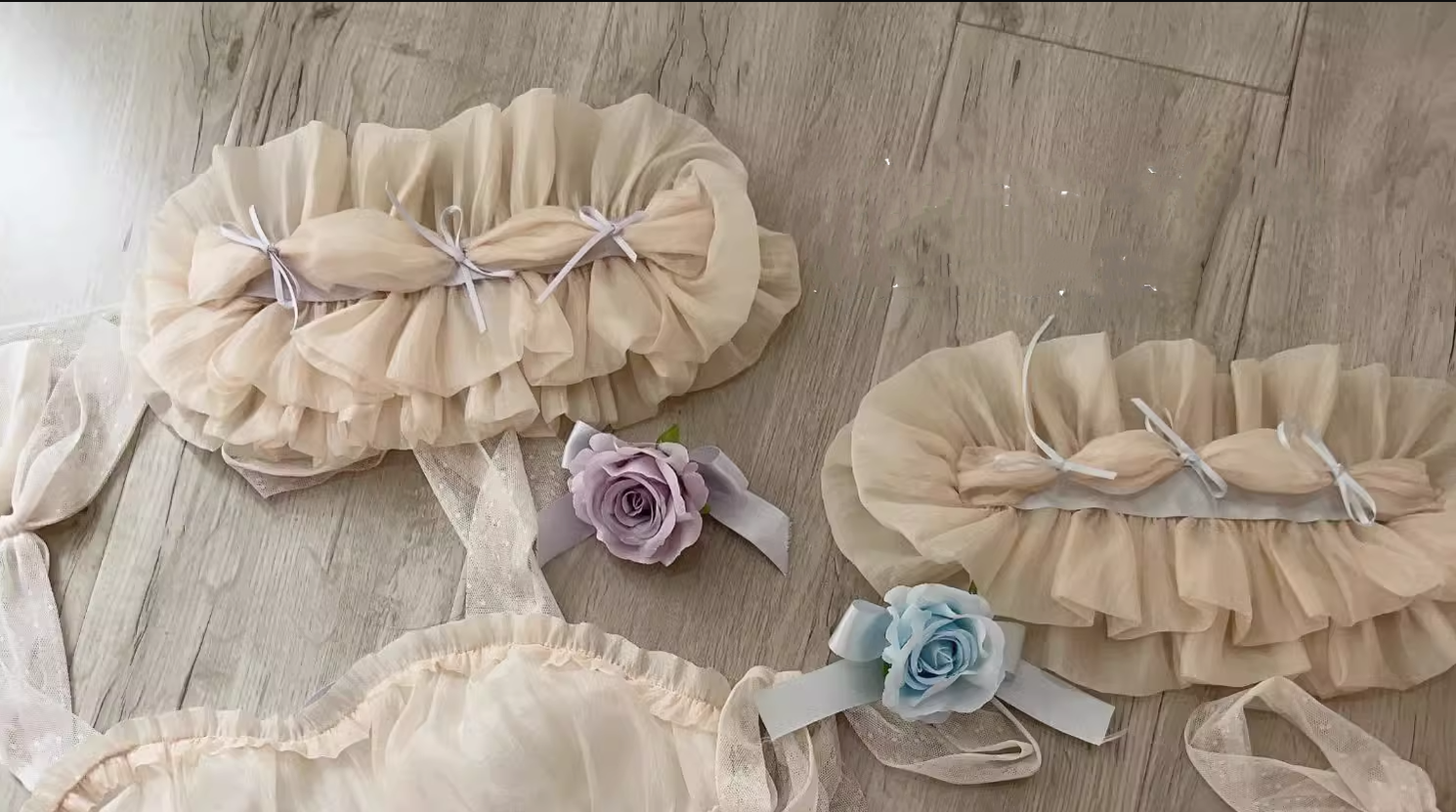 Original Design - Heart Flutter Love - Sweet Lolita Accessoriy Set and Inner Wear Multicolors