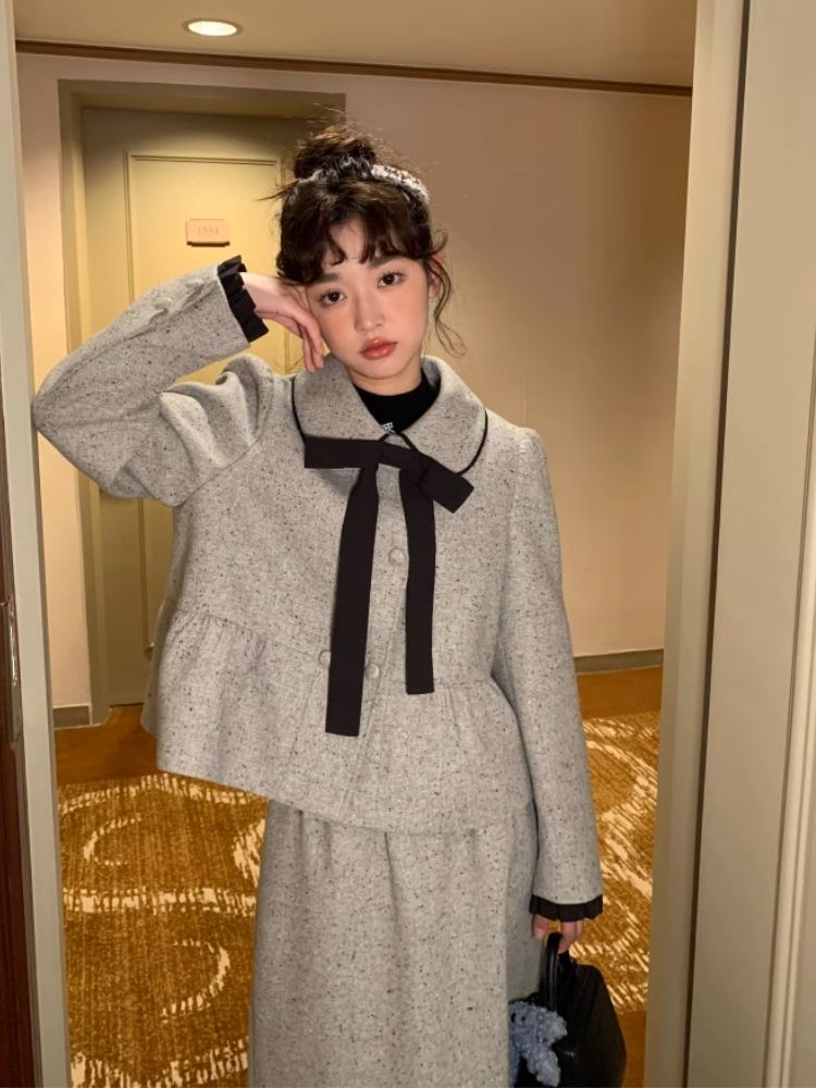 Small Lapel Double Breasted Suit【s0000005879】