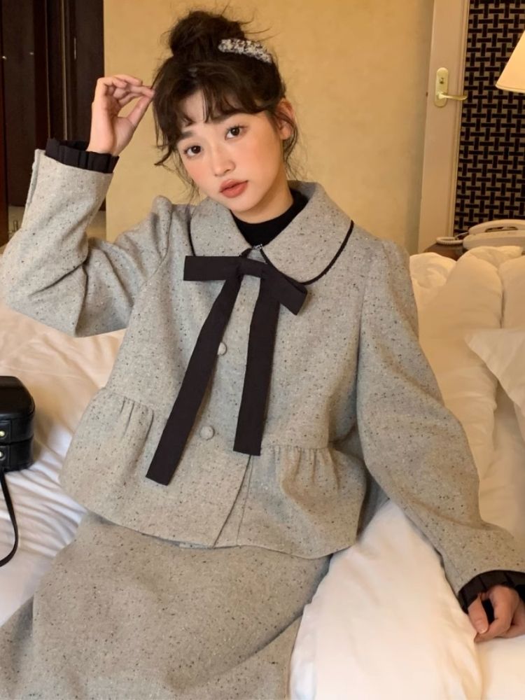 Small Lapel Double Breasted Suit【s0000005879】