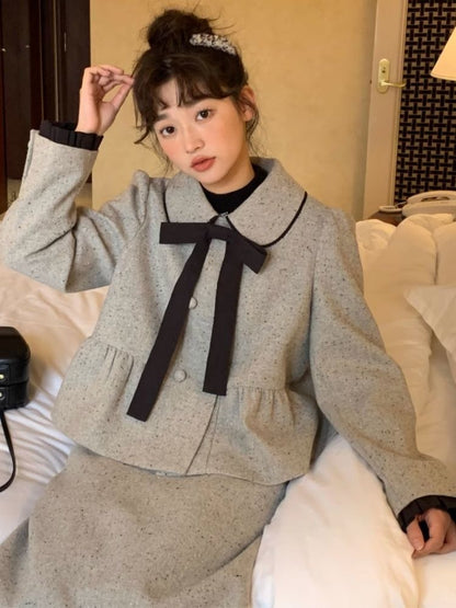 Small Lapel Double Breasted Suit【s0000005879】