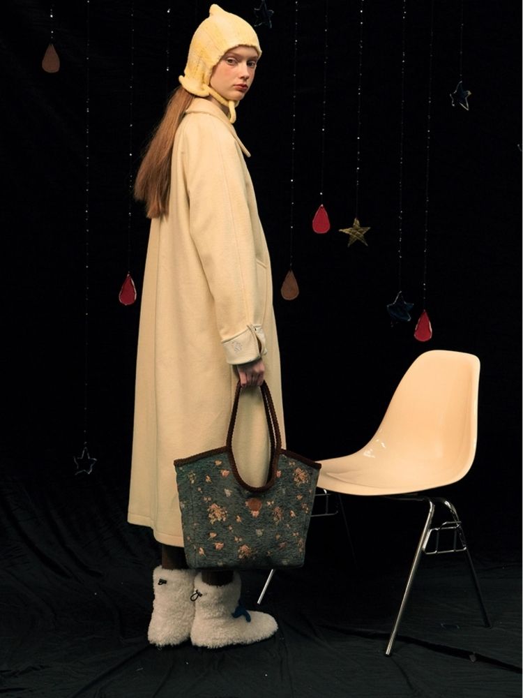 Round ball buckle simple classic Coat【s0000005939】