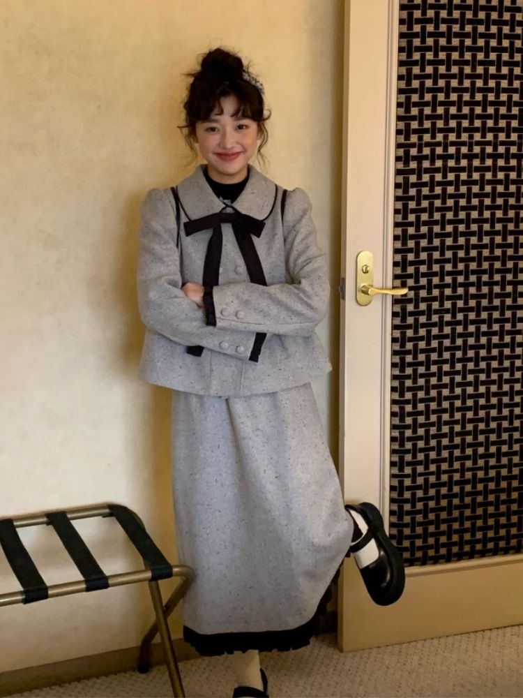 Small Lapel Double Breasted Suit【s0000005879】