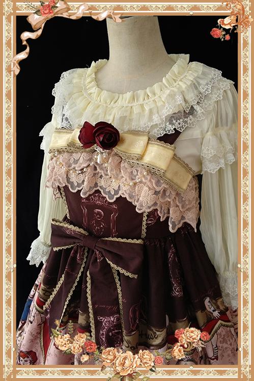 Infanta - Doll House - Sweet Lolita Accessory Bow Rose Brooch