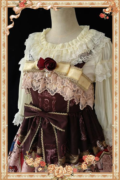 Infanta - Doll House - Sweet Lolita Accessory Bow Rose Brooch