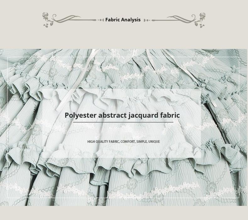 OCELOT - Puff Rose - Sweet Lolita OP Princess Bow Trailing Lolita Dress