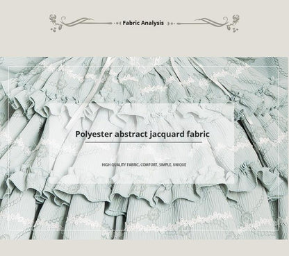 OCELOT - Puff Rose - Sweet Lolita OP Princess Bow Trailing Lolita Dress