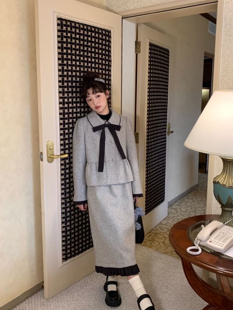 Small Lapel Double Breasted Suit【s0000005879】