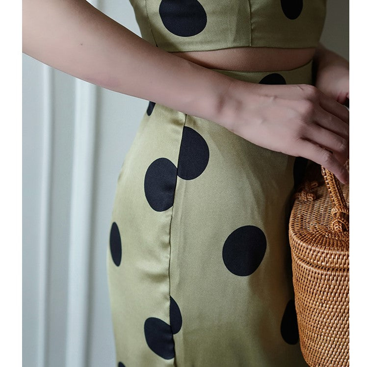 Duchess polka dot vintage skirt