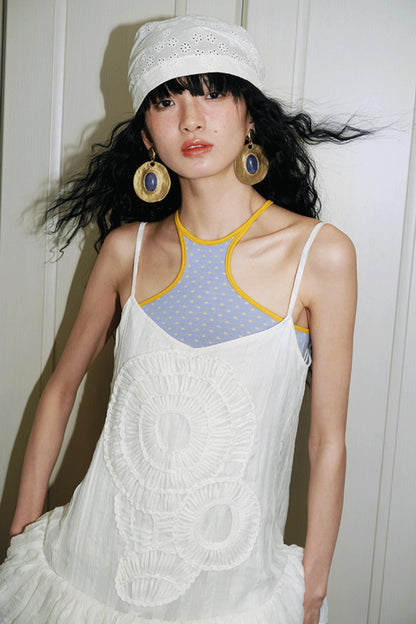 Vintage Dual-Sided Color Knit Tank Top