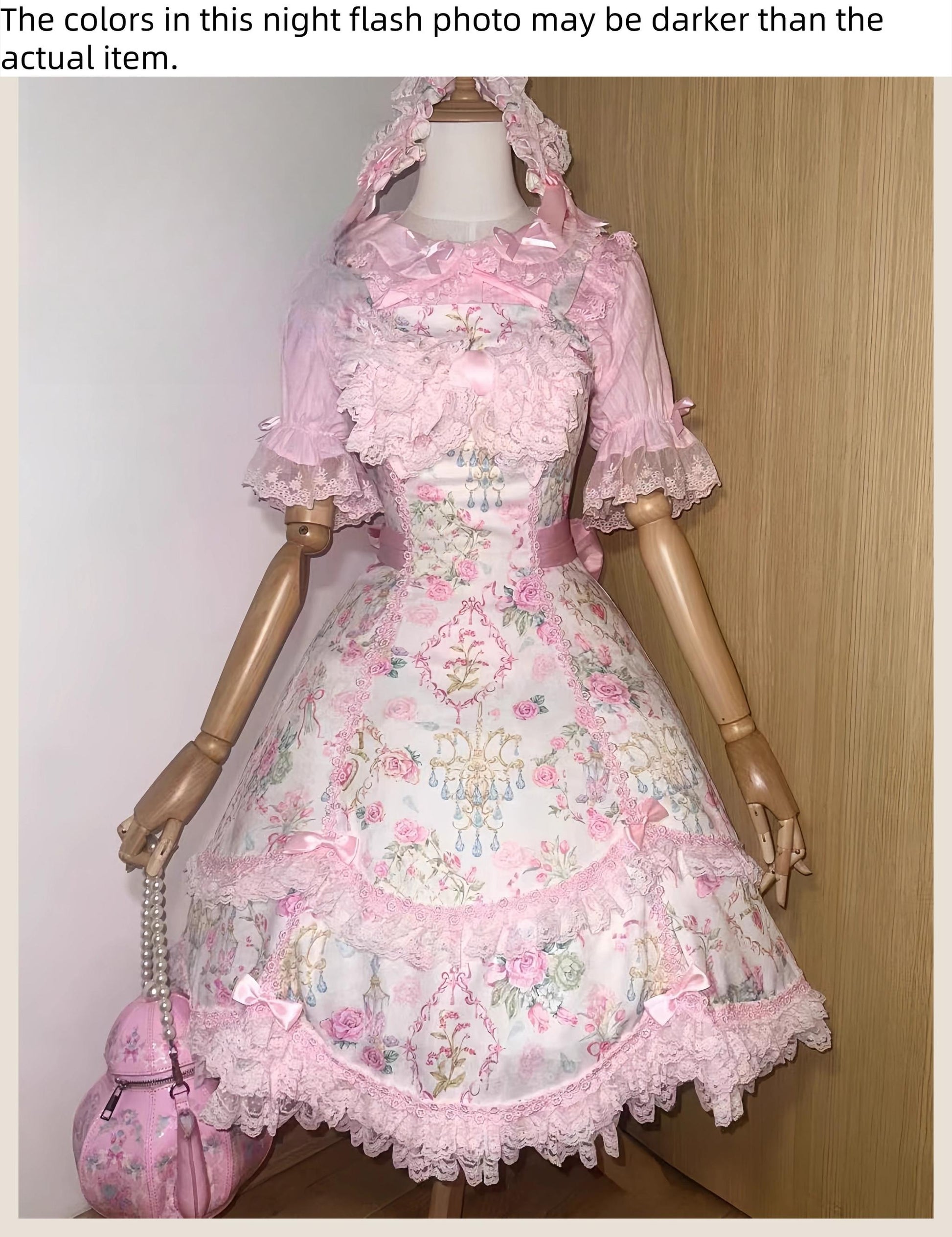 TaTaTa Lolita - Spring 2025 - Old School Lolita Jumper Dress, Floral Prints