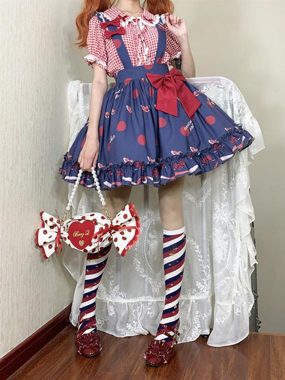 Yukine's Box - Macaron Lolita Cute Stripe Socks