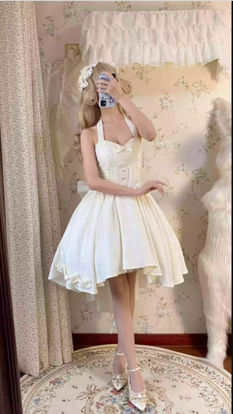 Strawberry Duck - Gothic Lolita Dress White Lolita JSK