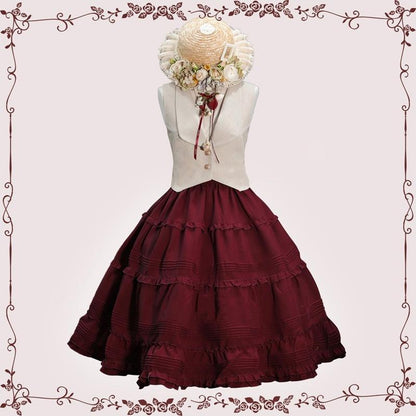 Tiny Garden - Old Love Songs - Lolita Elegant Vintage SK and Waistcoat