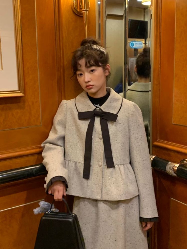 Small Lapel Double Breasted Suit【s0000005879】