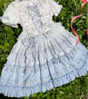 Mengfuzi - Little Milkfoo - Vintage Lolita Gradient Dress