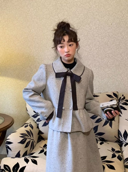 Small Lapel Double Breasted Suit【s0000005879】