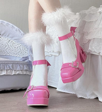 Bingo Lulu - Late Century Sweetheart - Punk Lolita High Heels Mary Jane Lolita Shoes