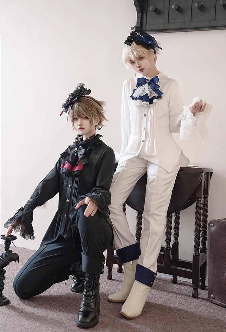 CastleToo - Coffin of Pilgrimage - Medieval European Ouji Lolita Shirt & Pants Suit