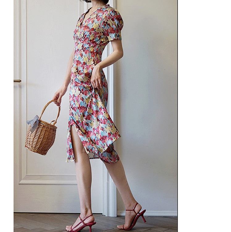 Tropical Floral Vintage Dress