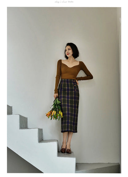 elegant lady slim knit