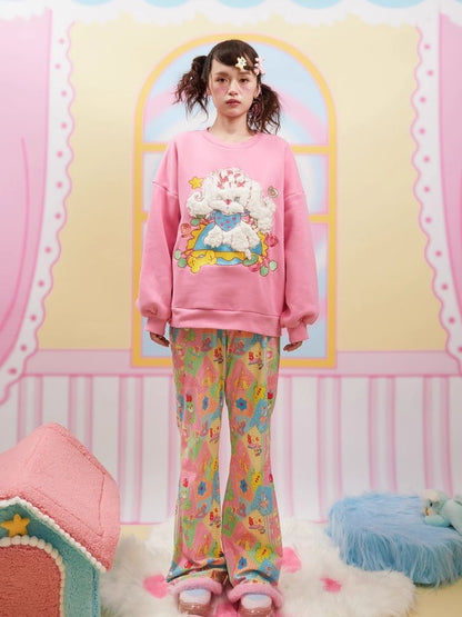 Puppy Padded Pink Sweatshirt【s0000004925】