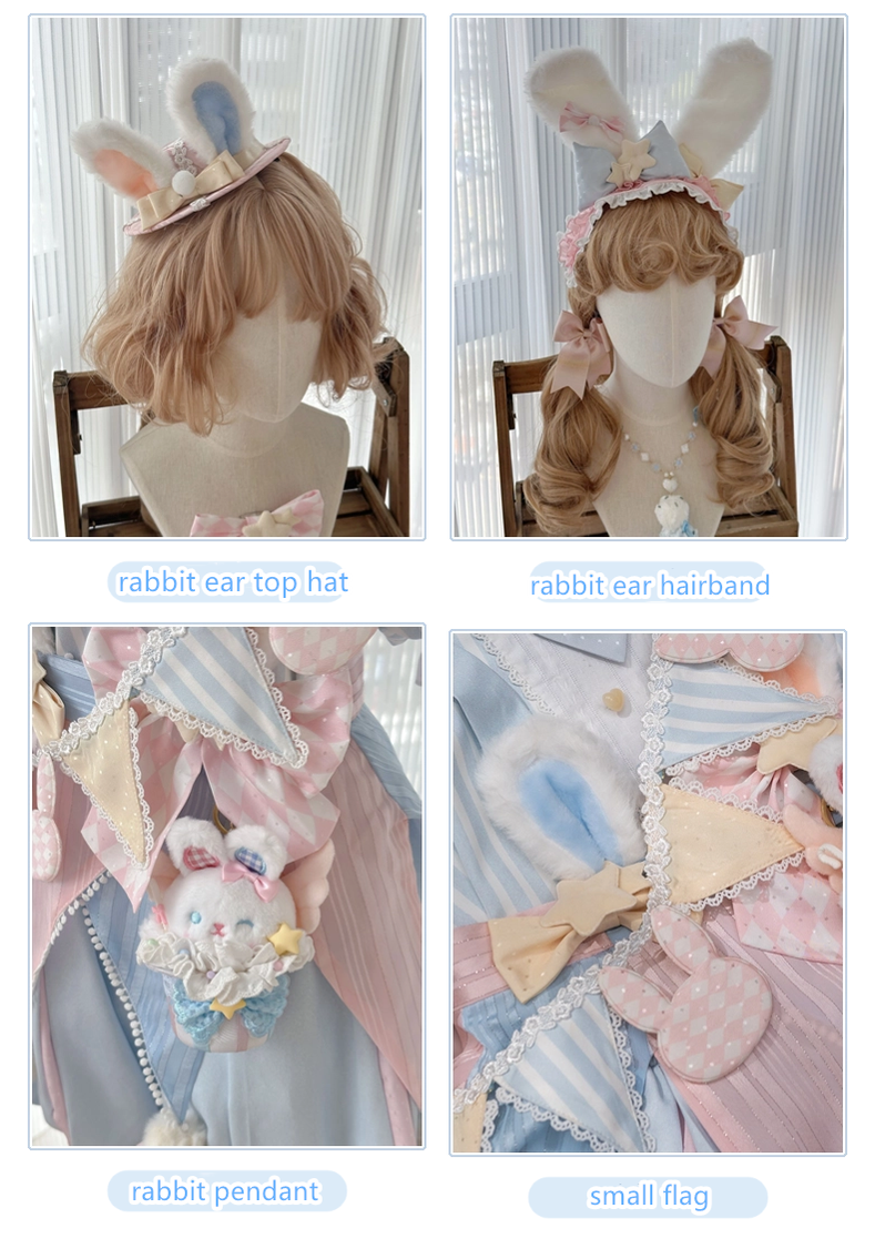 Forest Fluorescent Carps - Ouji Lolita Suit Circus Prince Shorts and OP Dress