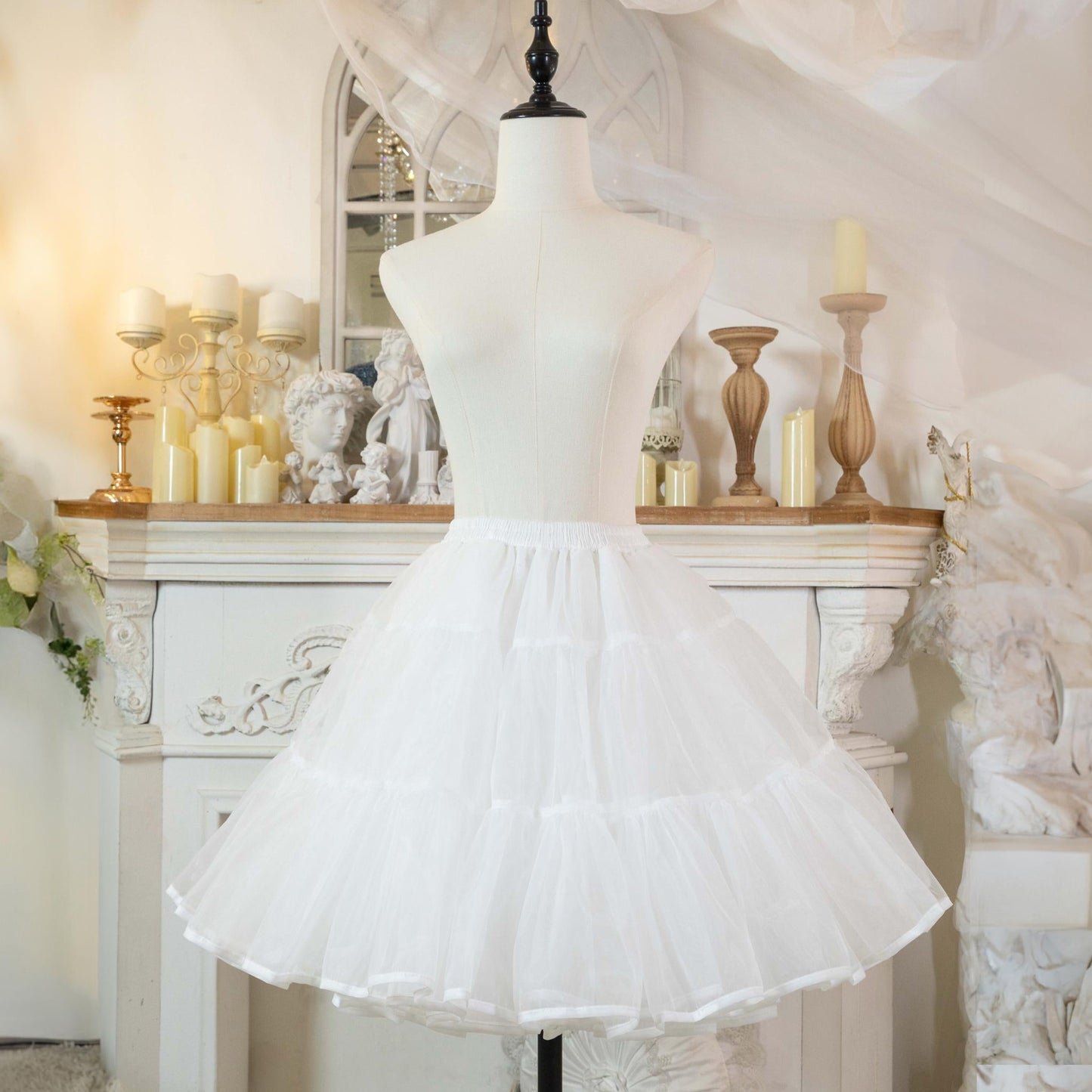 Noloria by 42Lolita -Upgraded 17.7 (45 cm) Organza Lolita Puffy Petticoat"