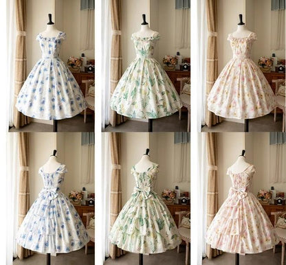 Forest Wardrobe - Forest Basket 3.0 - Vintage Lolita JSK Dress for Summer