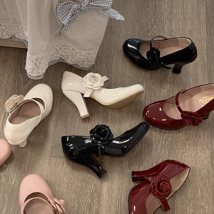 Bingo Lulu - Retro Sweet Lolita Shoes Mary Jane Lolita High Heels