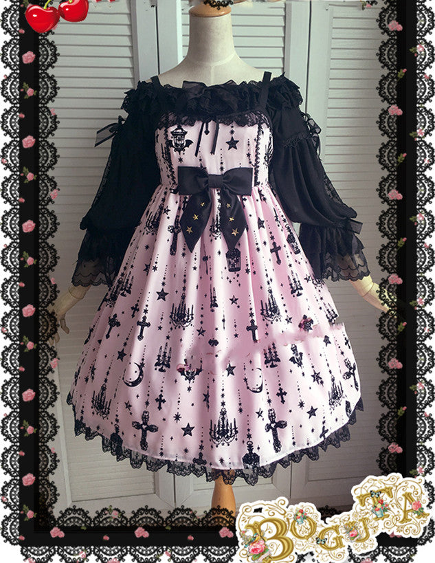 Boguta - Heidi Series - Classic Lace Puff Sleeves Blouse